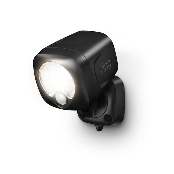 Ring Smart Lighting Black Motion Activated Outdoor Integrated LED Spotlight Battery