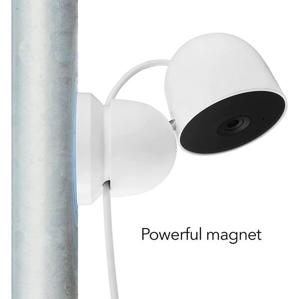 Geelachtig Bijbel Zilver Wasserstein Magnetic Wall Mount for Google Nest Cam (Indoor, Wired) - More  Mounting Options for Your Nest Cam (White) NestCamIndoorMagnetMntUS - The  Home Depot