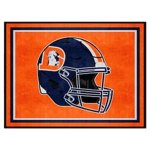 Denver Broncos Orange 8 ft. x 10 ft. Plush Area Rug