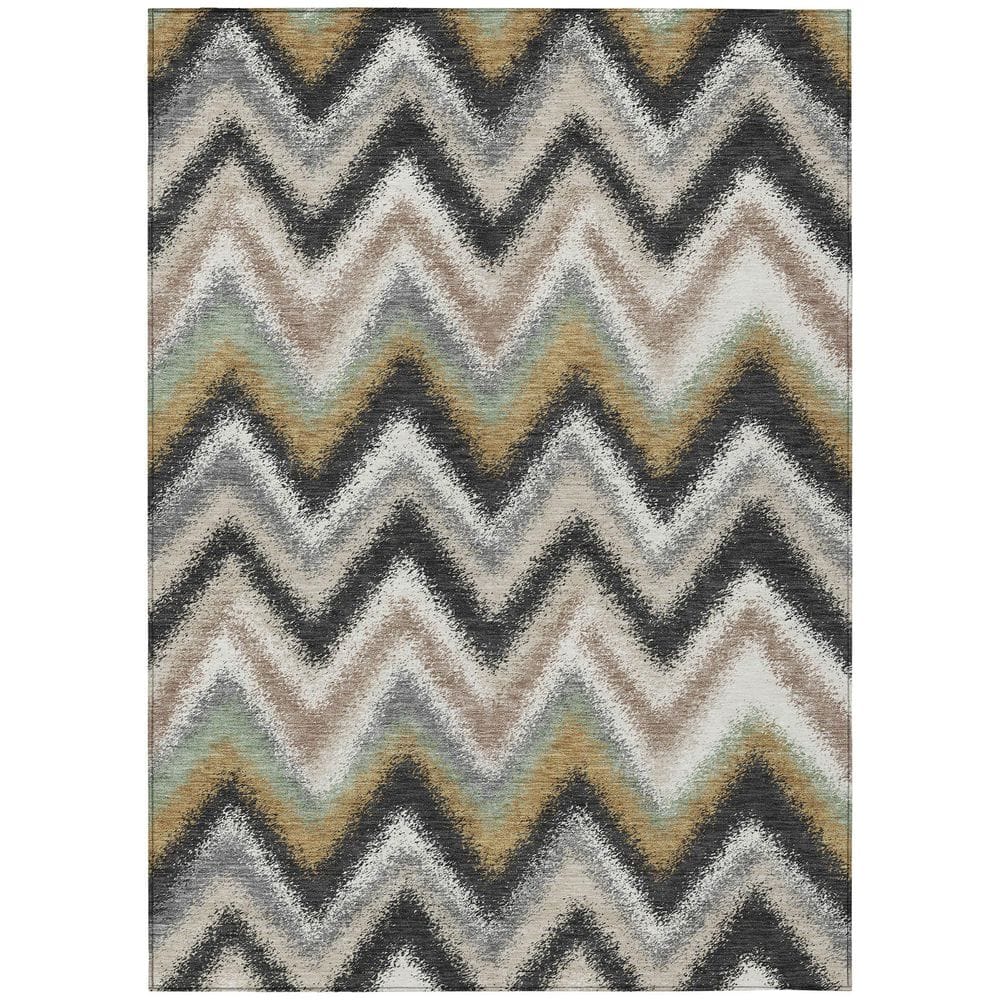 Chantille Machine Washable Indoor/Outdoor Abstract ACN2596 Charcoal 9 ft. x 12 ft. Area Rug price history on PriceWatchPro