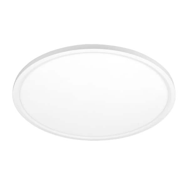 Sofiton 16 in. Round White New Ultra-Low Profile Integrated LED Flush Mount Ceiling Light 5CCT Selectable