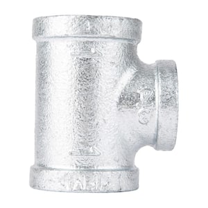STZ 1 in. x 1 in. x 1/2 in. Galvanized Iron Reducing Tee PDG RT-1112 ...