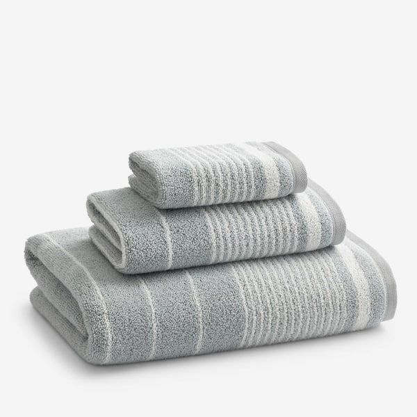 Company Cotton Plush Spa Stripe Seaspray Cotton Wash Cloth (Set of 2)