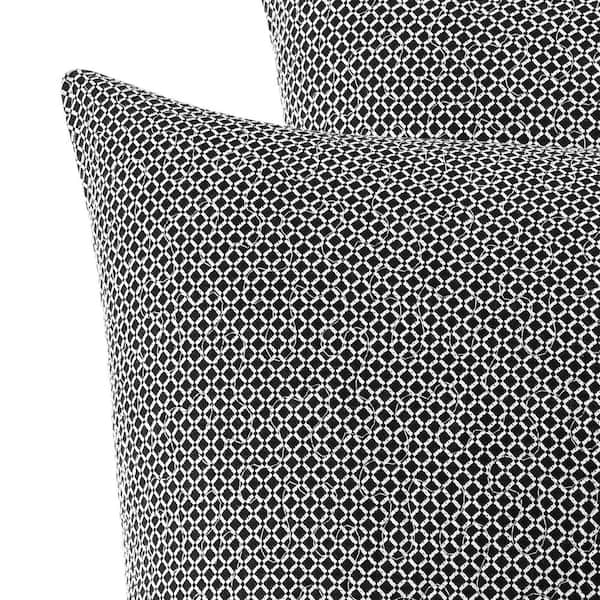 Amberley 1-Piece Black Cotton European Sham