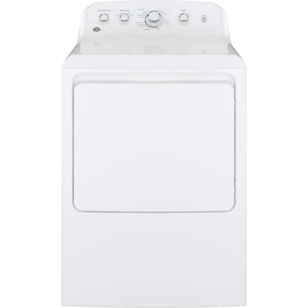 GE 6.2 cu. ft. White Electric Vented Dryer with Wrinkle Care