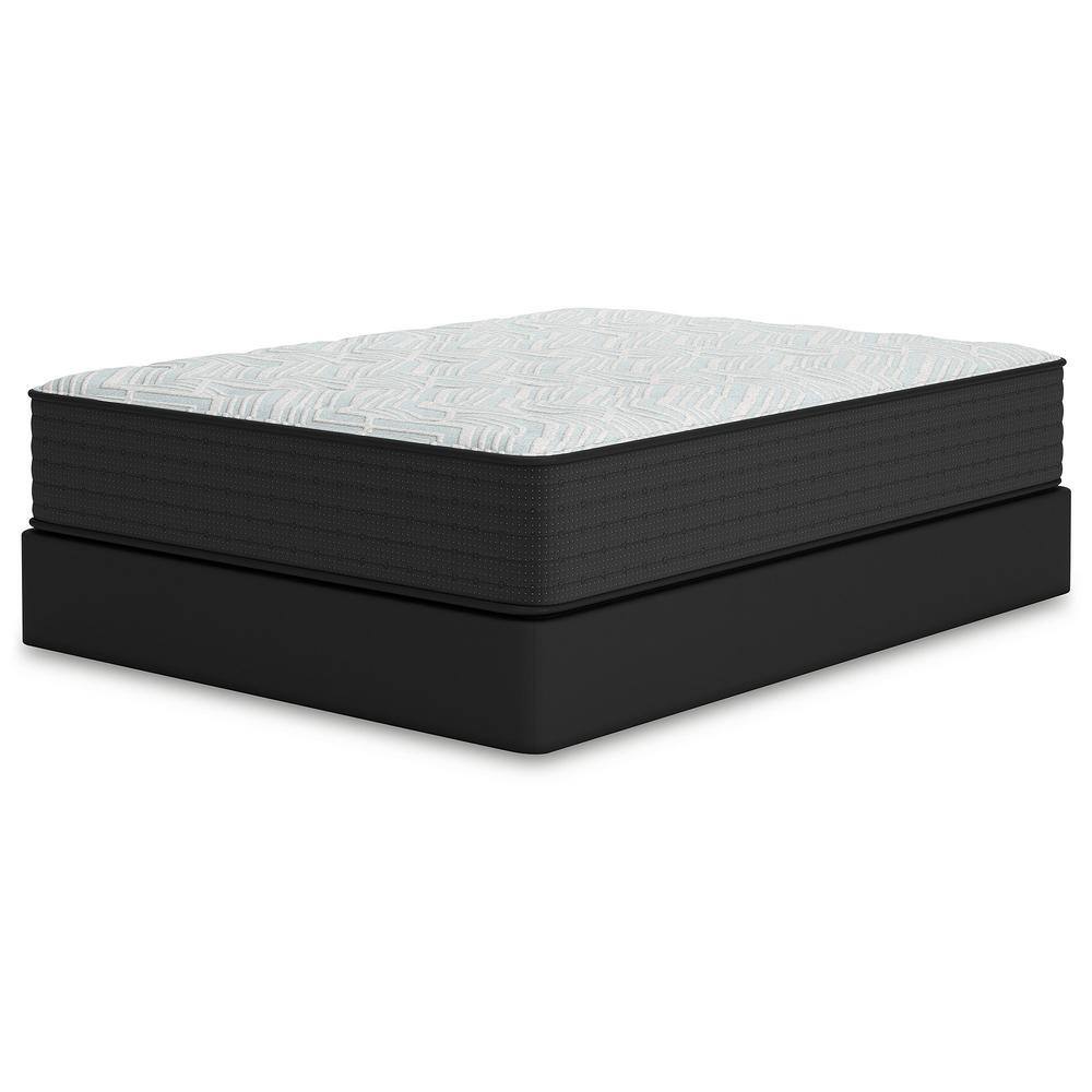 Queen Size Blue and Gray Gel Memory Foam Innerspring Mattress