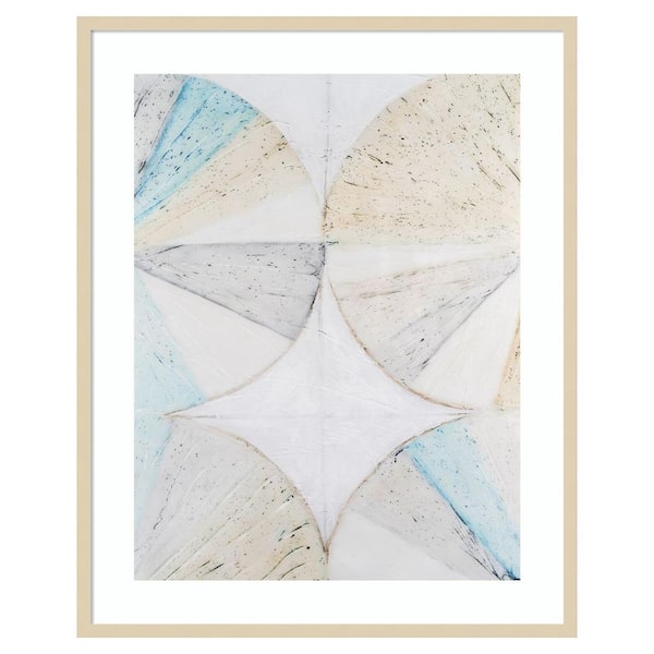 Amanti Art Pie Charts II by Vanna Lam 33 in. W x 41 in. H. Wood Framed Wall Art Print Framed in Brown