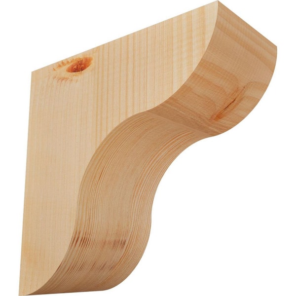 Ekena Millwork 5-1/2 in. x 12 in. x 12 in. Douglas Fir Carmel Smooth Corbel