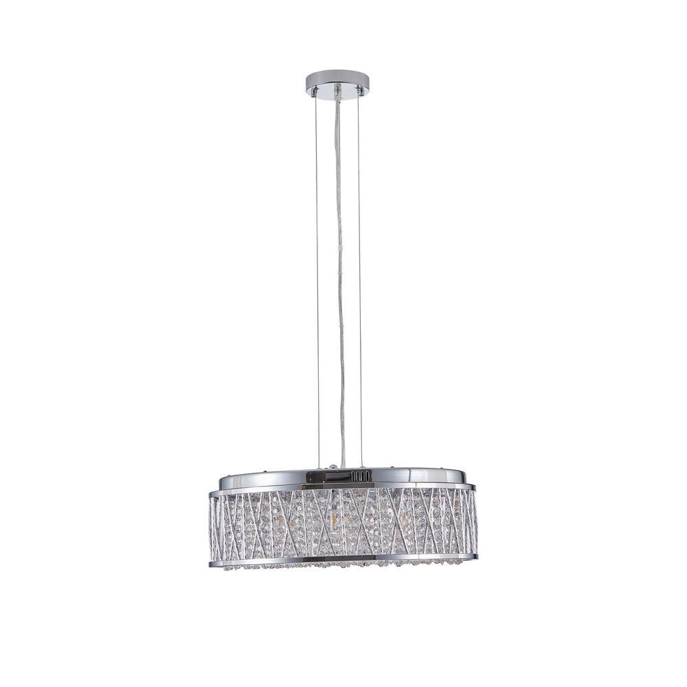 Cyclone 7-Lights Modern Chrome Crystal Chandelier with G9 Socket price history on PriceWatchPro