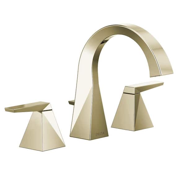 Delta Trillian 8 in. Widespread 2-Handle Bathroom Faucet in Lumicoat Polished Nickel