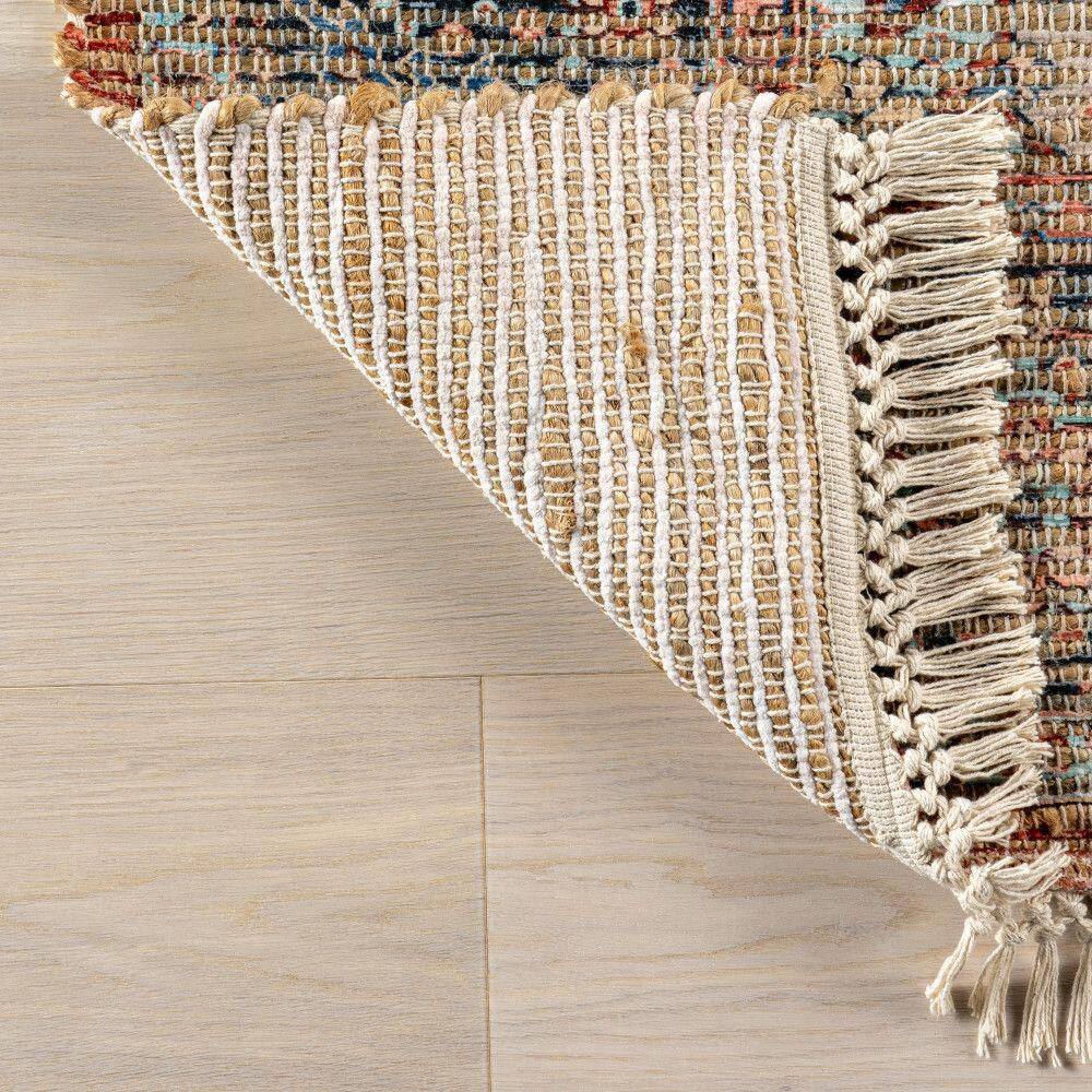 Multicolor Medallion Flat Woven Synthetic 8' x 10' Area Rug