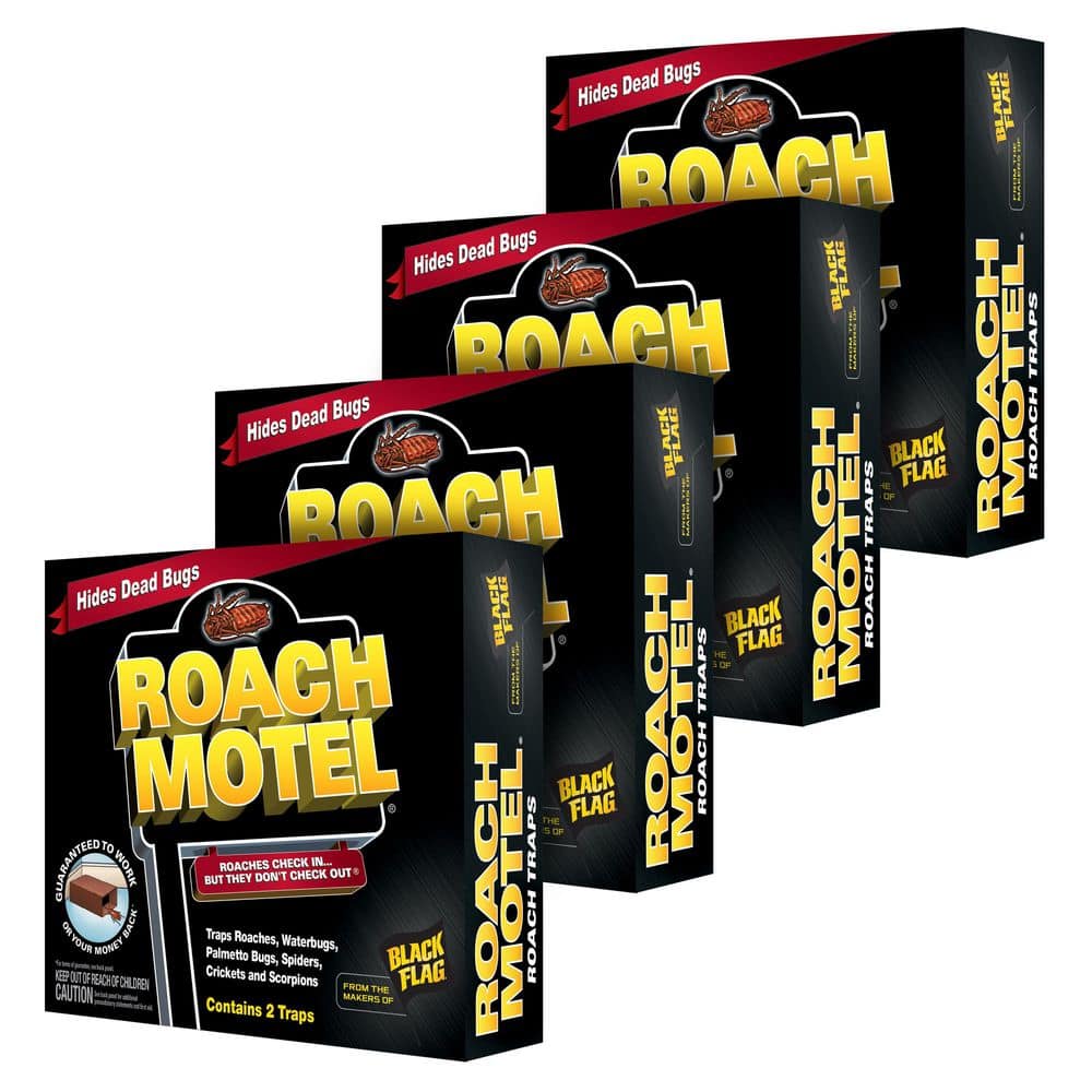 Black Flag Roach Motel Insect Glue Traps (8-Count) (4-Pack) HG