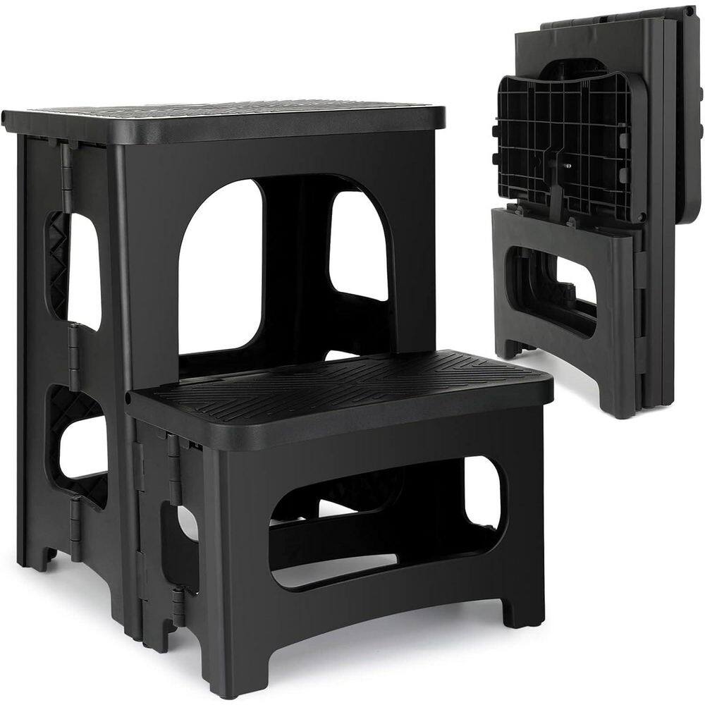 1.5 ft. Reach Dual Height Non-Slip Folding Step Stool for Adults and Kids, 8 and 17 Heights, Holds 250 lbs. price history on PriceWatchPro