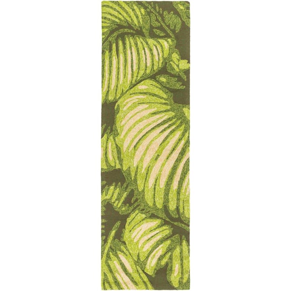 Artistic Weavers Villanova Lime 3 ft. x 8 ft. Indoor/Outdoor Runner Rug
