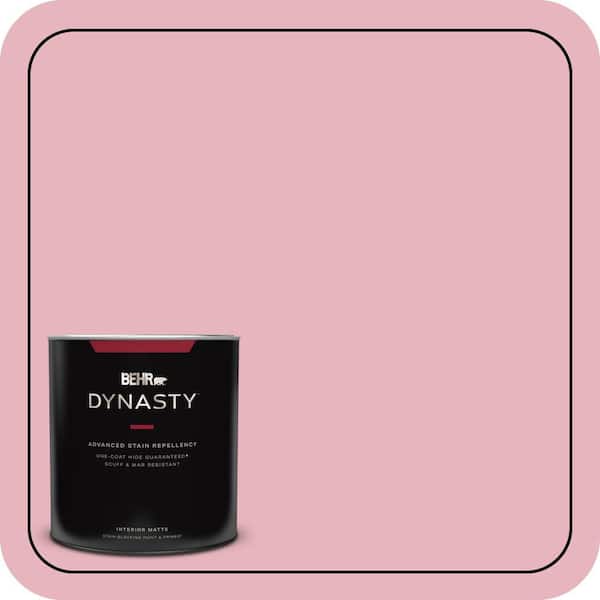 BEHR DYNASTY 1 qt. #110C-2 Colonial Rose Matte Interior Stain-Blocking Paint & Primer