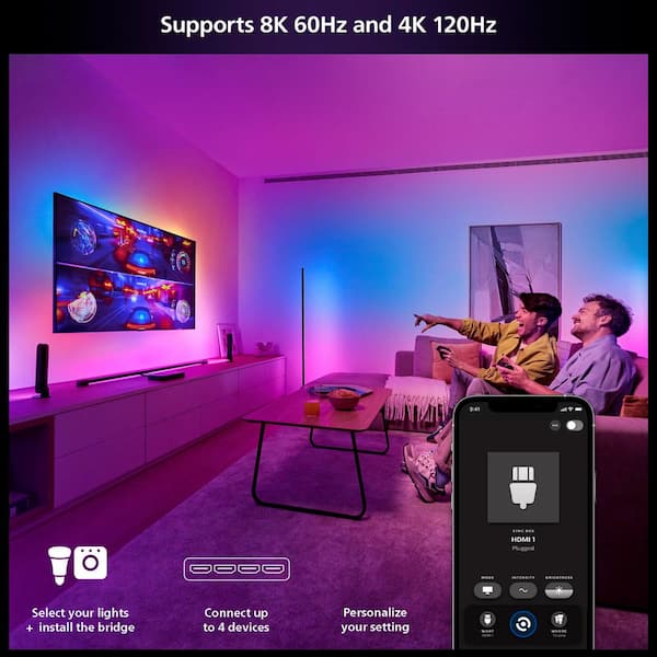Philips Hue Play HDMI Sync Box 8K for TV, Gaming and Music 579755