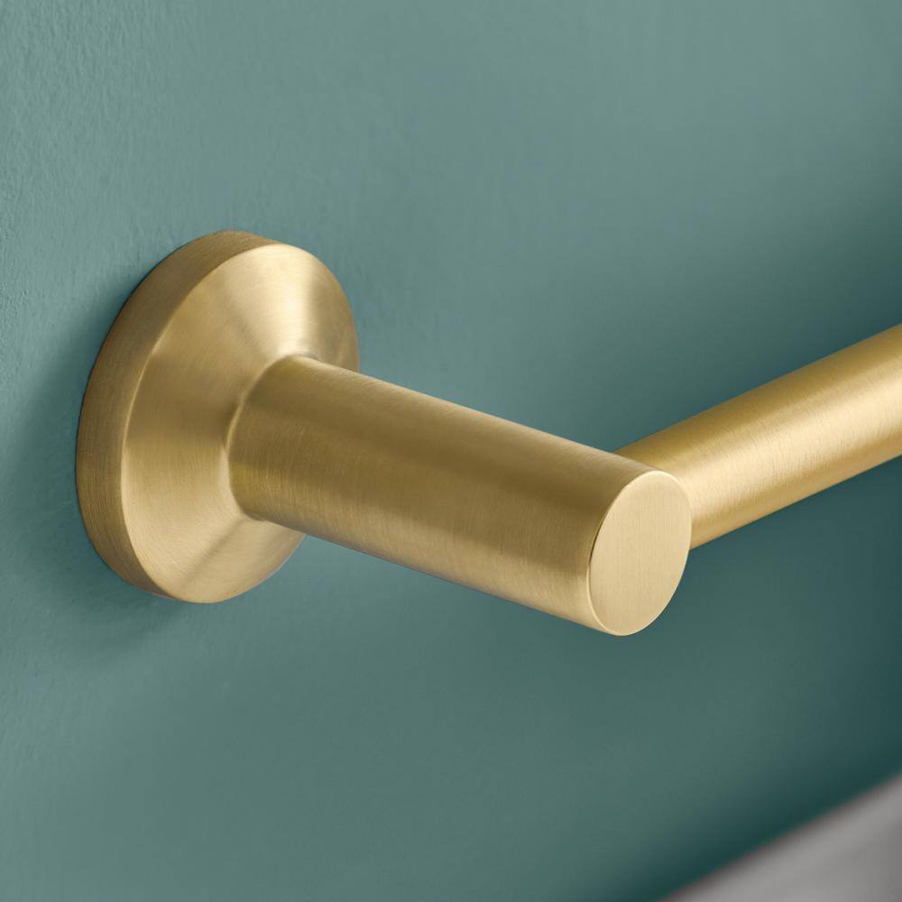 Brushed Gold 18-Inch Stainless Steel Wall Mounted Towel Bar