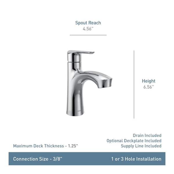 MOEN Findlay Single-Handle Single-Hole Bathroom Faucet in