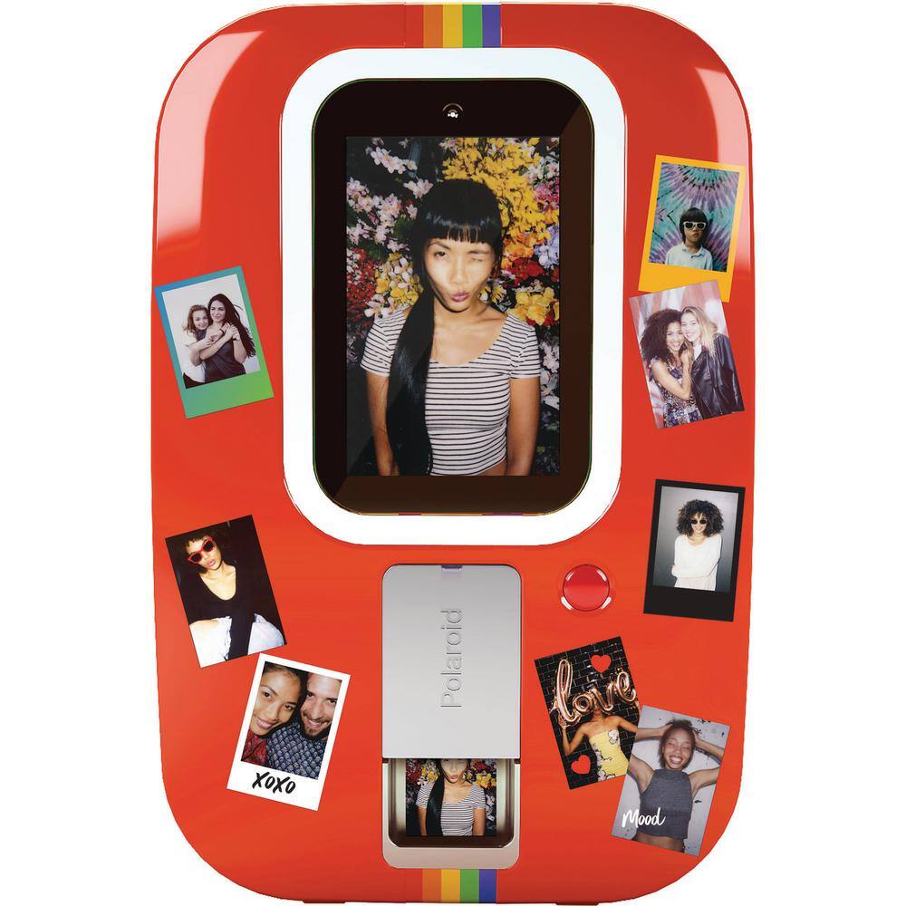 ARCADE1UP Polaroid Photobooth in Red 0020800006046 The Home Depot