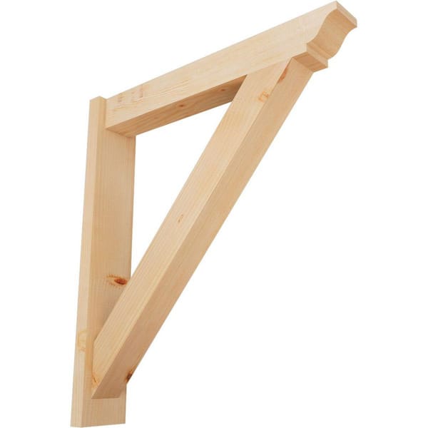 Ekena Millwork 6 in. x 34 in. x 30 in. Douglas Fir Traditional Smooth Outlooker