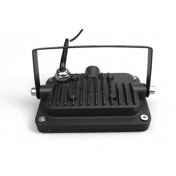 70-Watt Equivalent Integrated Black Outdoor LED Flood Light, 1200 Lumens, Security Light