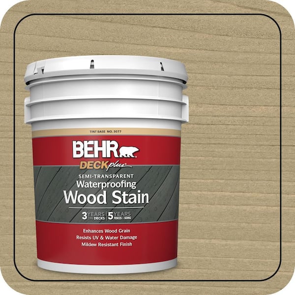 5 gal. #ST-133 Yellow Cream Semi-Transparent Waterproofing Exterior Wood Stain