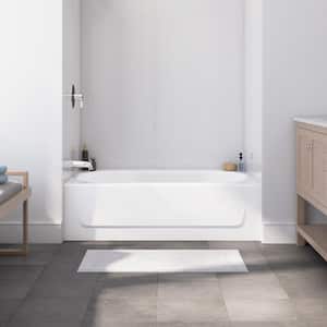 Kona 54 in. x 30 in. Alcove Soaking Bathtub with Left Drain in White