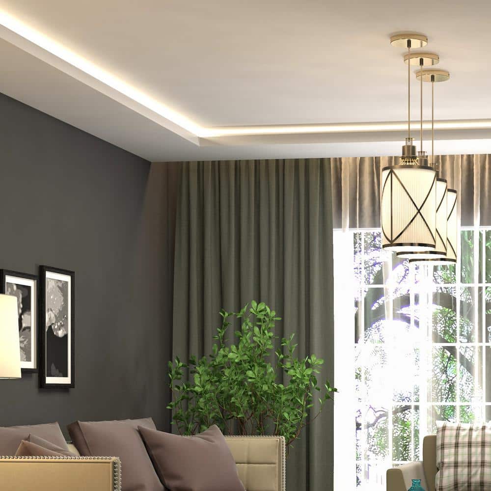 16.5 ft Warm White Dimmable LED Strip Light with Adhesive Backing