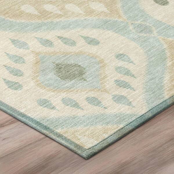 Chantille Machine Washable Indoor/Outdoor Abstract ACN3123 Seafoam 2 ft. x 7 ft. Runner Rug