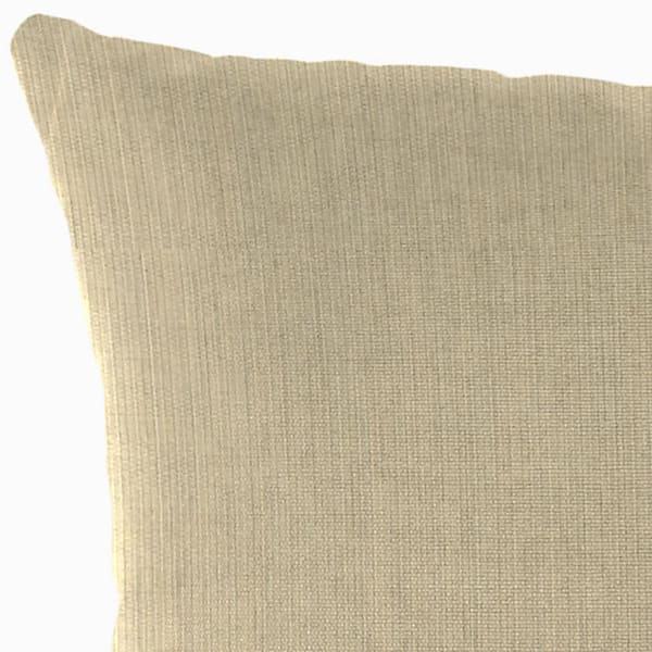 Dillwyn Beige Cotton Throw Pillow - 18L x 18W Square