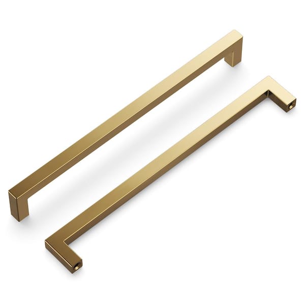 HICKORY HARDWARE Skylight Collection 8-13/16 in. Modern Champagne Bronze Bar Pull Handle for Kitchen, Bathroom, Furniture (1-Pack)
