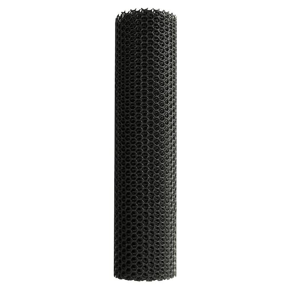 Angel Sar 15.7 in. x 10 ft. Plastic Wire Mesh Fence Roll, Chicken Wire Mesh for Poultry Dogs Rabbit Snake Barrier (Black)