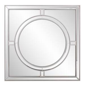 Arwen Large 40 in. x 40 in. Modern Square Framed Wall Mirror