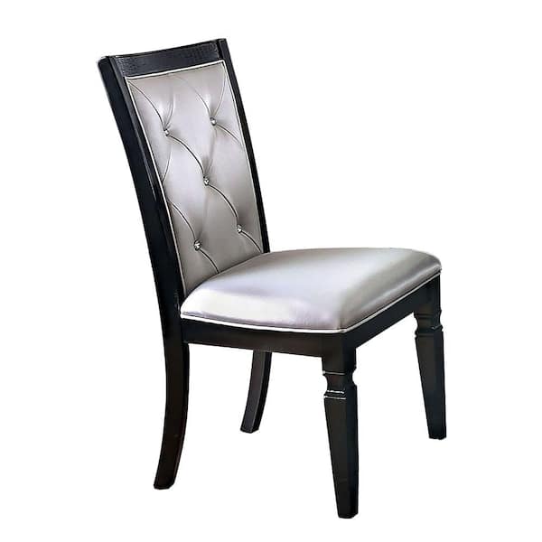 William's Home Furnishing Alena Black Side Chair