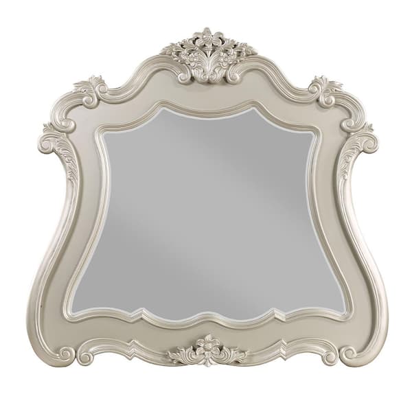 Acme furniture Bently 3.3 in. W .X 47 in. H Wood White Dresser Mirror