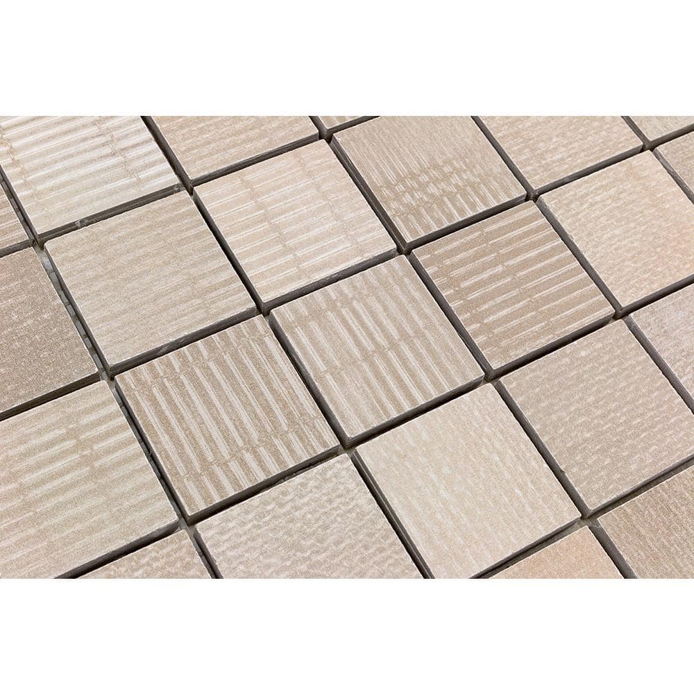 Beige Matte Porcelain Mosaic Tile for Walls and Floors