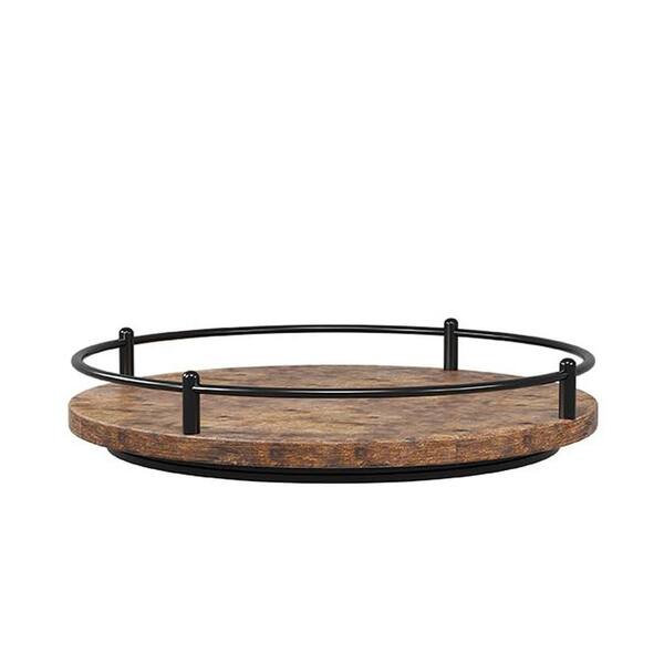 2 Pack Lazy Susan Turntable Organizer - 9 Inch Rotating Trays With Non-Skid Pads For Cabinet, Pantry, Fridge (Black)