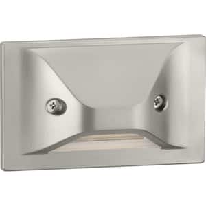 4.5-Watt 3000K Brushed Nickel Hardwired Integrated LED Wall or Step Light