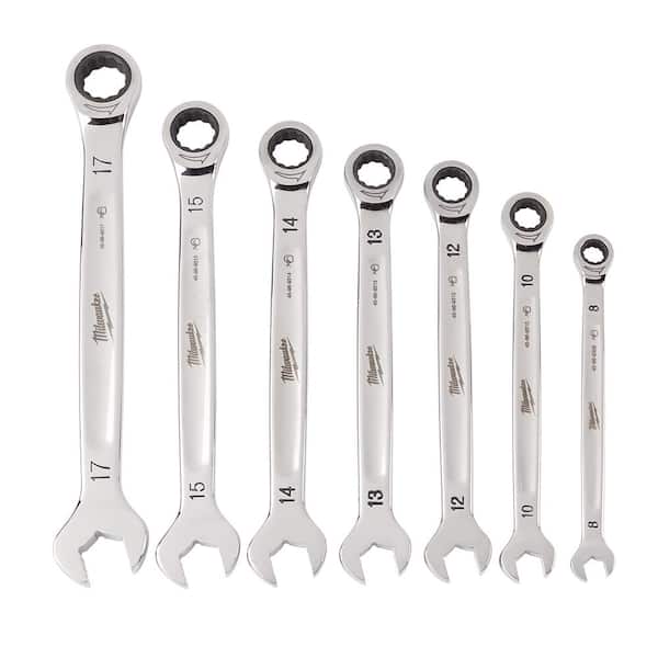 SAE Combination Ratcheting Wrench and Torque Lock Locking Pliers Mechanics Tool Set (17-Piece)