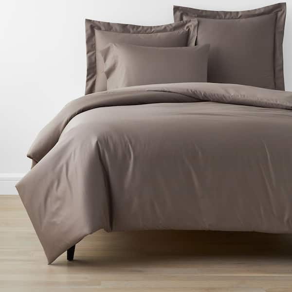 Company Cotton Cinder Wrinkle-Free Sateen Twin Fitted Sheet