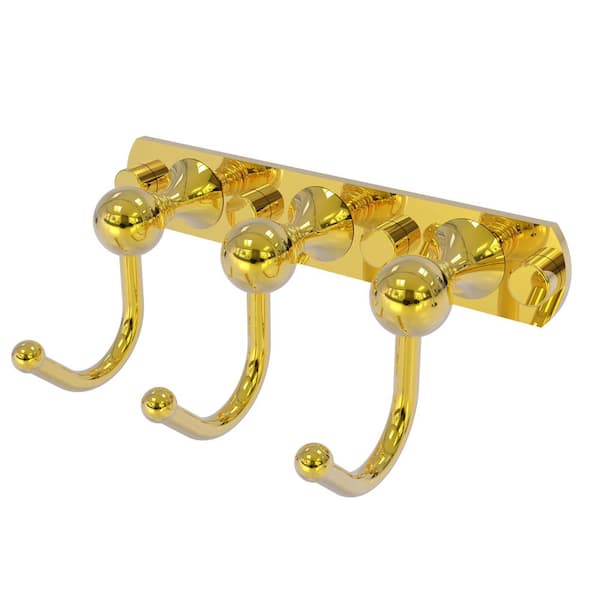 Polished Brass Allied Brass MT-20-3 Montero Collection 3 Position Multi Hook