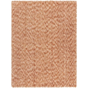 Ultra Shag Brown Modern 5 ft. x 7 ft. Indoor Area Rug