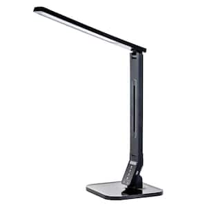17 in. H 11-Watt Dimmable Black LED Desk Lamp