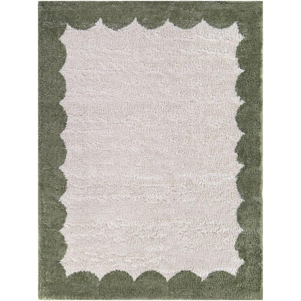 Callahan Green 7 ft. 10 in. x 10 ft. Border Area Rug price history on PriceWatchPro