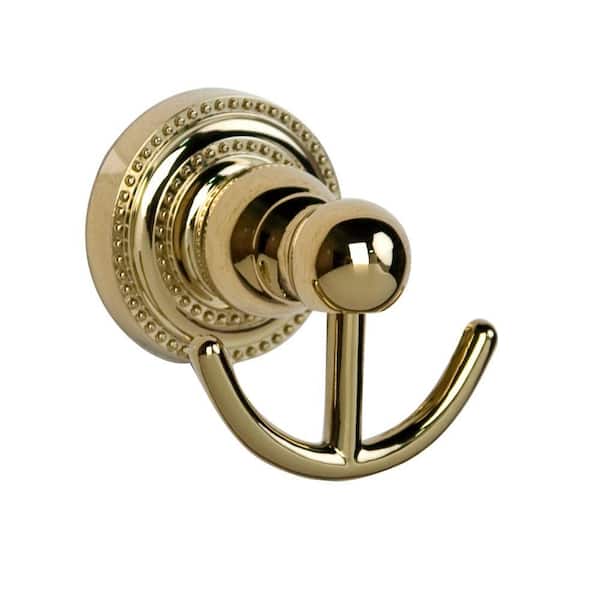 Barclay Products Nevelyn Double Robe Hook in Polished Brass