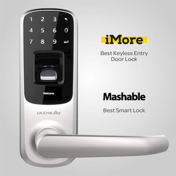 Ultraloq UL3 Fingerprint and Touchscreen Keyless Smart Lever Door Lock UL3-SN U-tec Group Inc Satin Nickel
