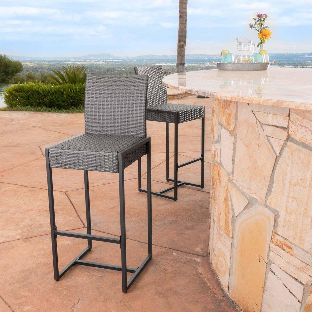 Wicker Bar Stools, Outdoor Bar Stool Counter Height Bar Stools Counter Isla