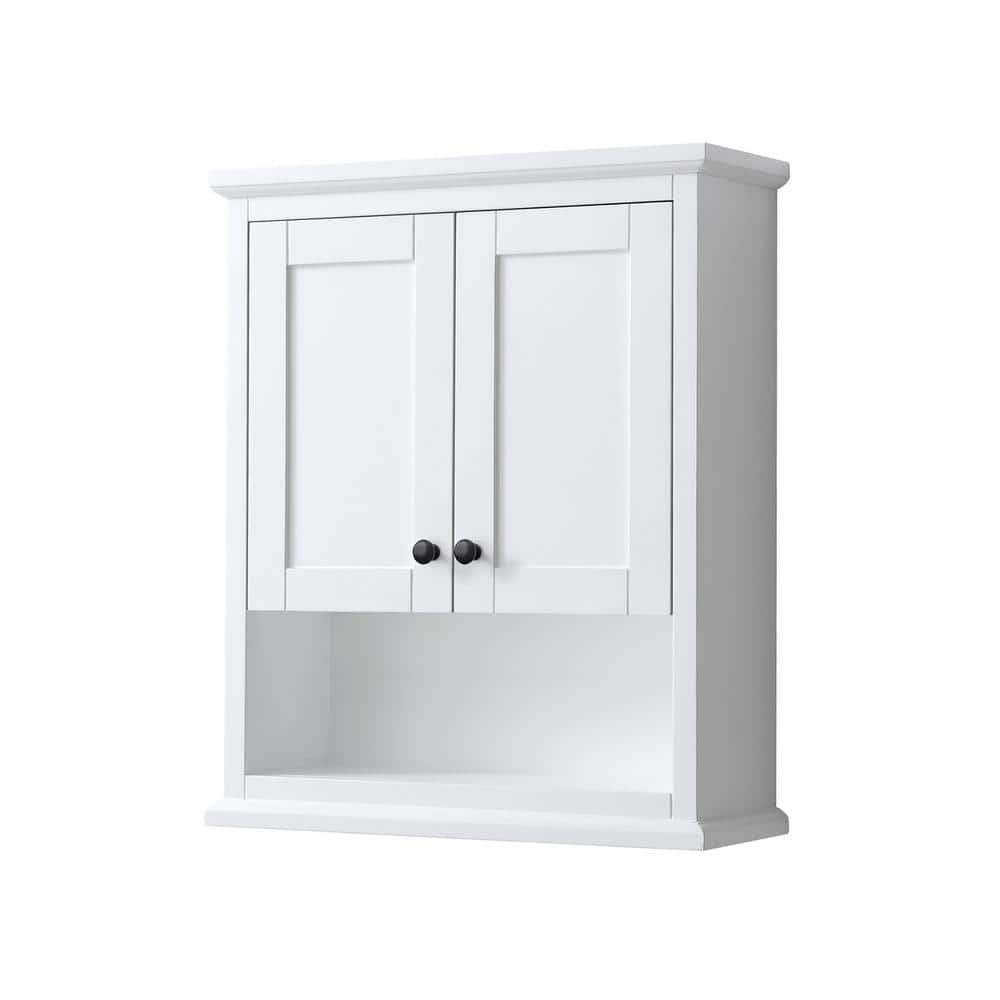 Wyndham Collection Avery 25 in. W x 9 in. D x 30 in. H Bathroom Storage ...