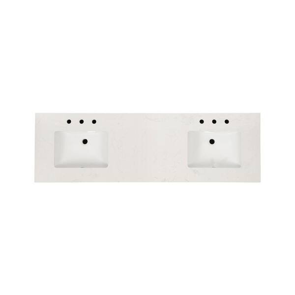 Abruzzo 72 in. W x 22-1/4 in. D x 33-7/8 in. H Double Sink