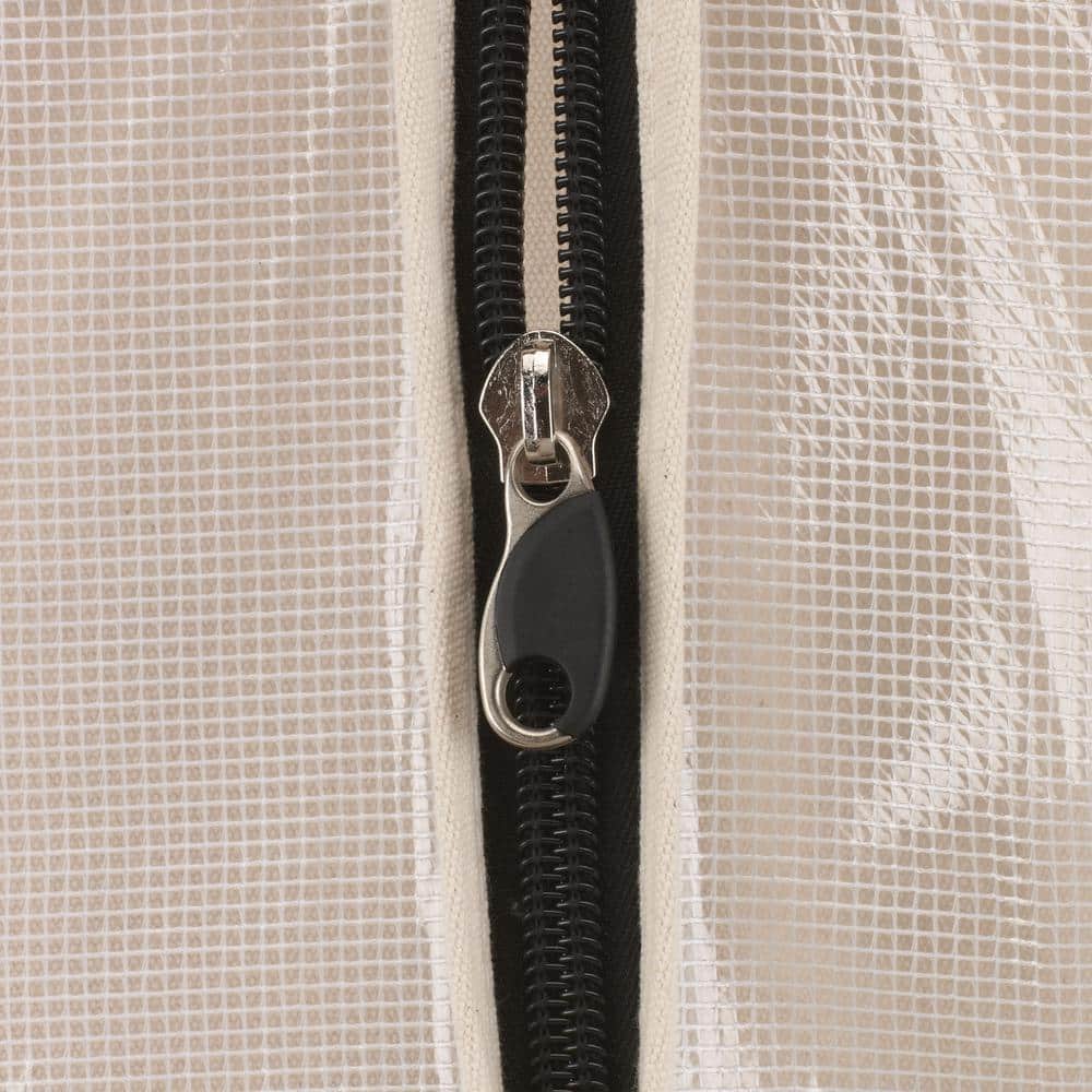 Natural Cotton Canvas Hanging Garment Bag with Zipper